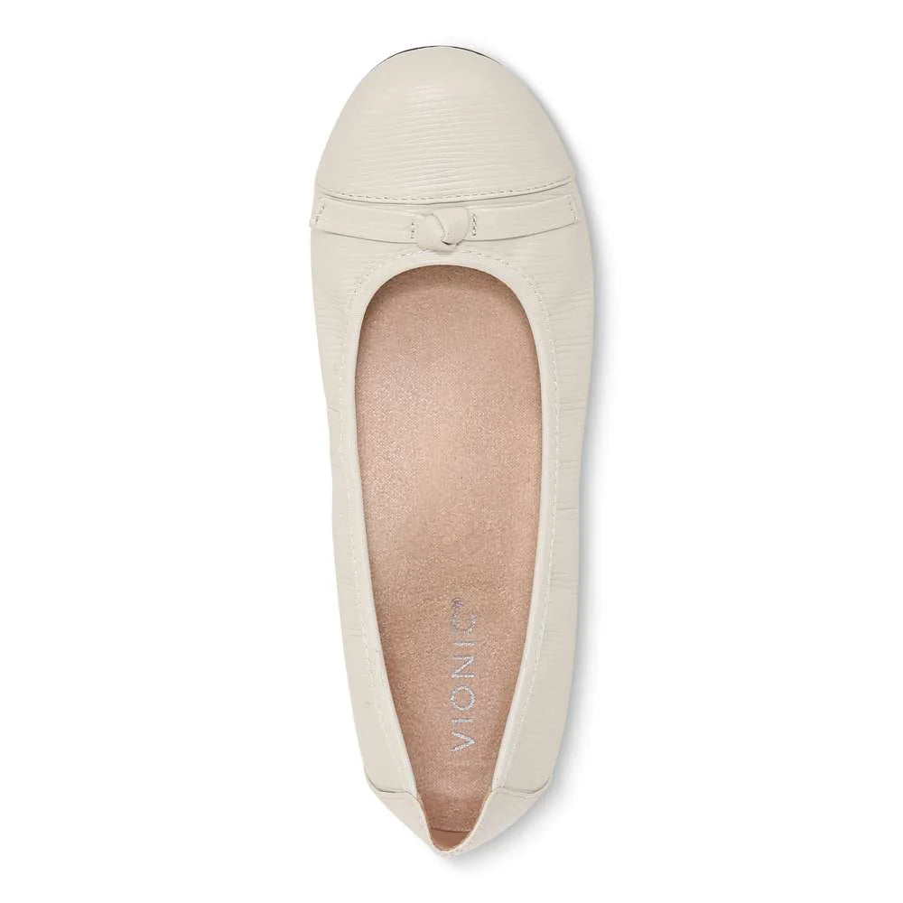 Vionic Amorie Ballet Flat - Cream Wavy