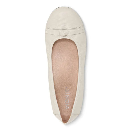 Vionic Amorie Ballet Flat - Cream Wavy