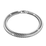 Bullion Gold Twirland High Polish Stainless Steel Chain Bracelet