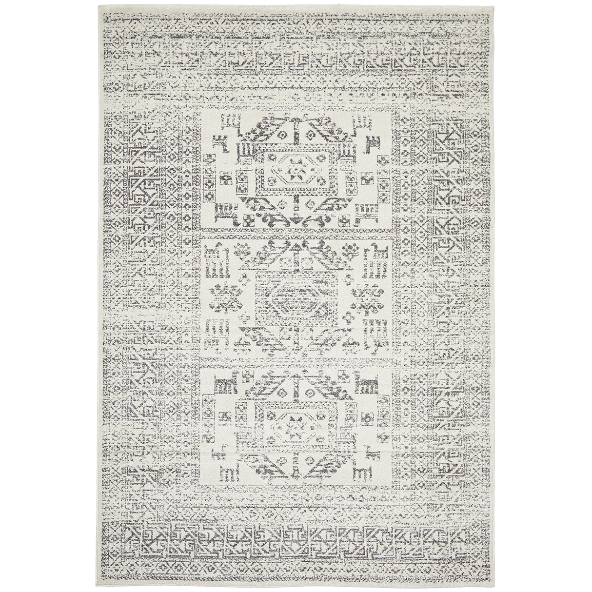 Chrome Addison Silver Rug