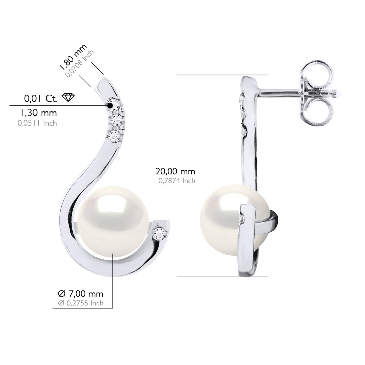 Earrings Prestige - Longueur 42 cm