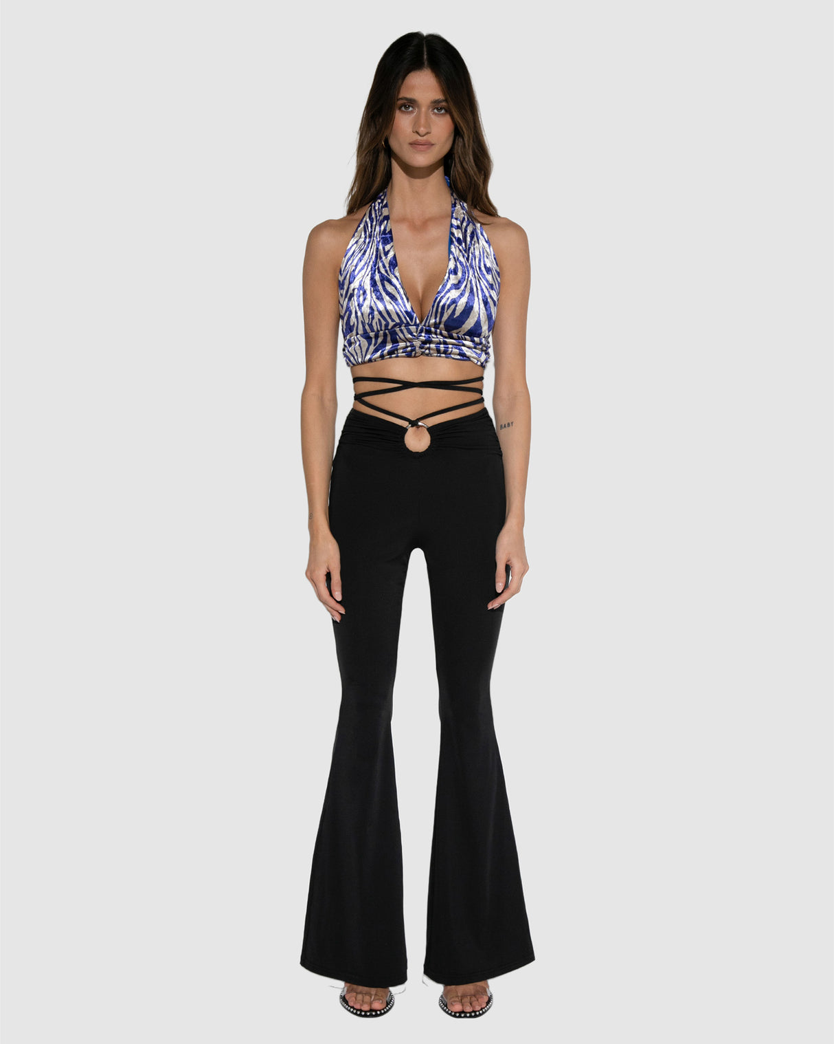 BY.DYLN Mia Halter Top - Zebra