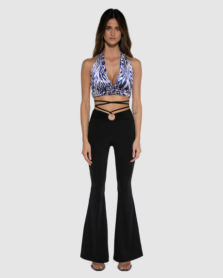 BY.DYLN Mia Halter Top - Zebra