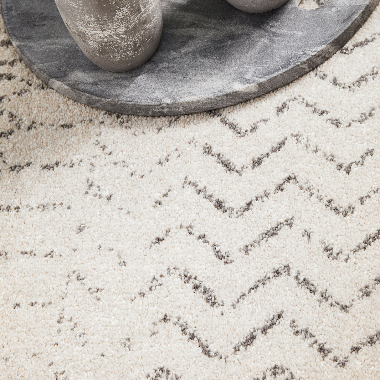 Chrome Harper Silver Rug