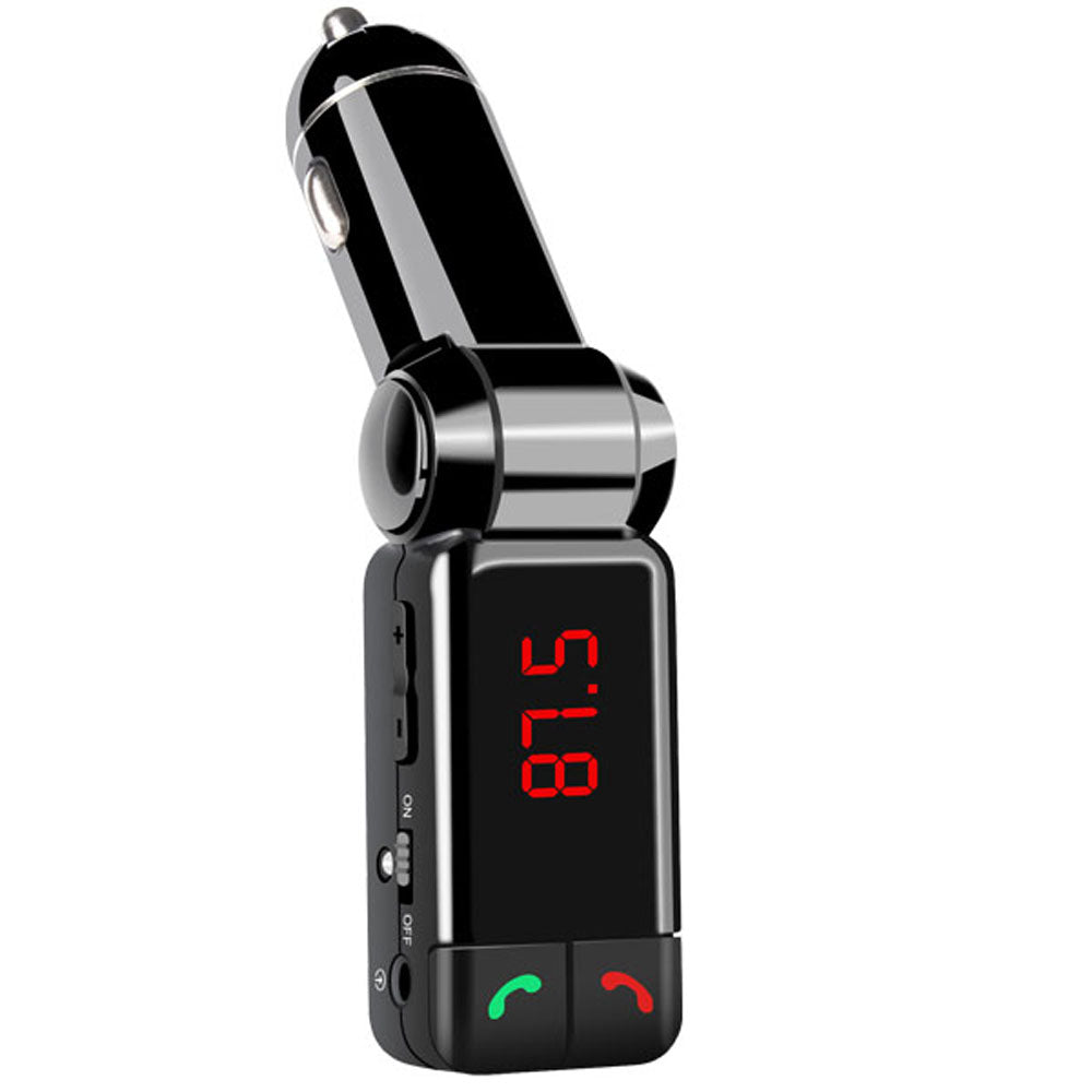 Bluetooth V2.0 Fm Transmitter Handsfree Dual Usb Charger 5V/2A Bc06