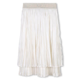 Karl Lagerfeld Girls Fete Musique D3 Pleated Skirt - White