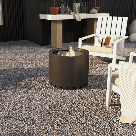 Havana Noke Smokeless Fire Pit Stainless Steel Portable Black