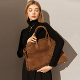 Delta Top Handle Bag - Brown