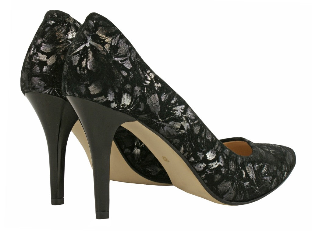 Bosccolo Womens High Heels - Black/Silver