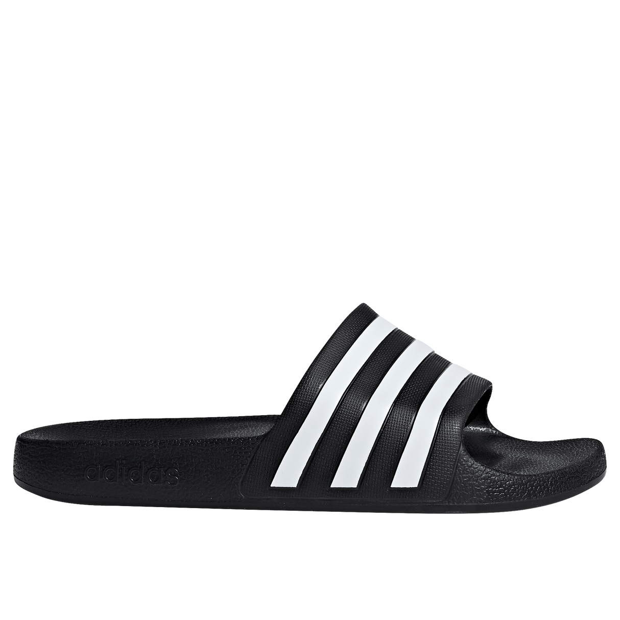 Adidas Men's Adilette Aqua Slides Sandals - Core Black/Ftwr White/Core Black
