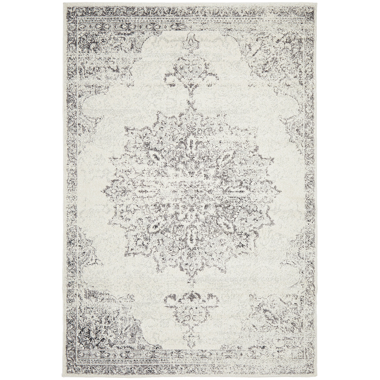 Chrome Rita Silver Rug