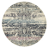 Museum 865 Blue Round Rug