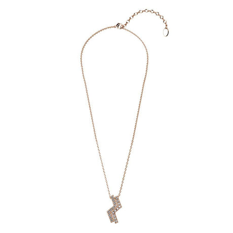 Boxed Zigzag Set Embellished with SWAROVSKI® Crystals In Rose Gold