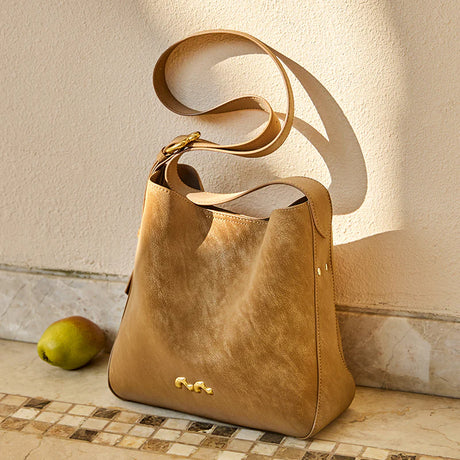 Nalandu Midnight Luxe Large Capacity Tote Bag - Camel