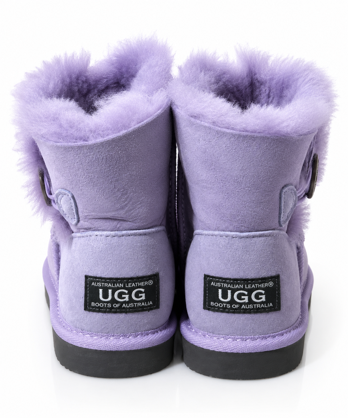 Australian Leather Ugg 1Button Short Sheepskin - Purple - AU4