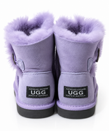 Australian Leather Ugg 1Button Short Sheepskin - Purple - AU4