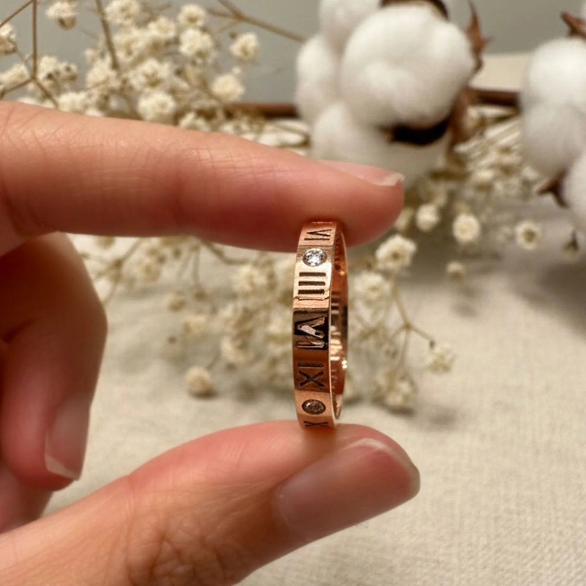 Bullion Gold Roman Reign Ring