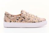 Bosccolo Womens Sneakers - Beige/Gold