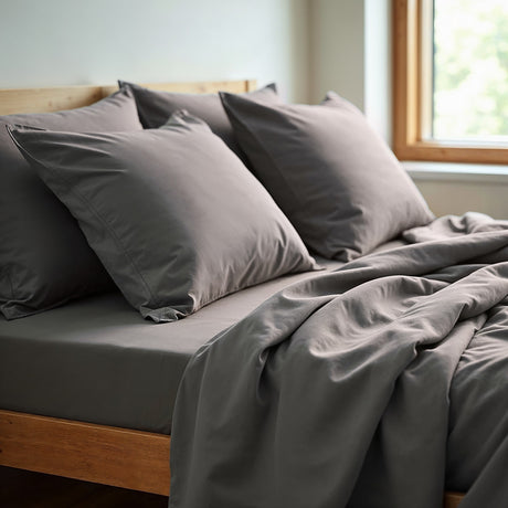 Royal Comfort 1200TC Ultrasoft 4 Pc Sheet Set Charcoal