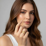 Bullion Gold Vortex Aura Gold Plated Ring