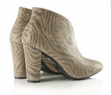 Bosccolo Womens Heel Boots Zebra - Beige