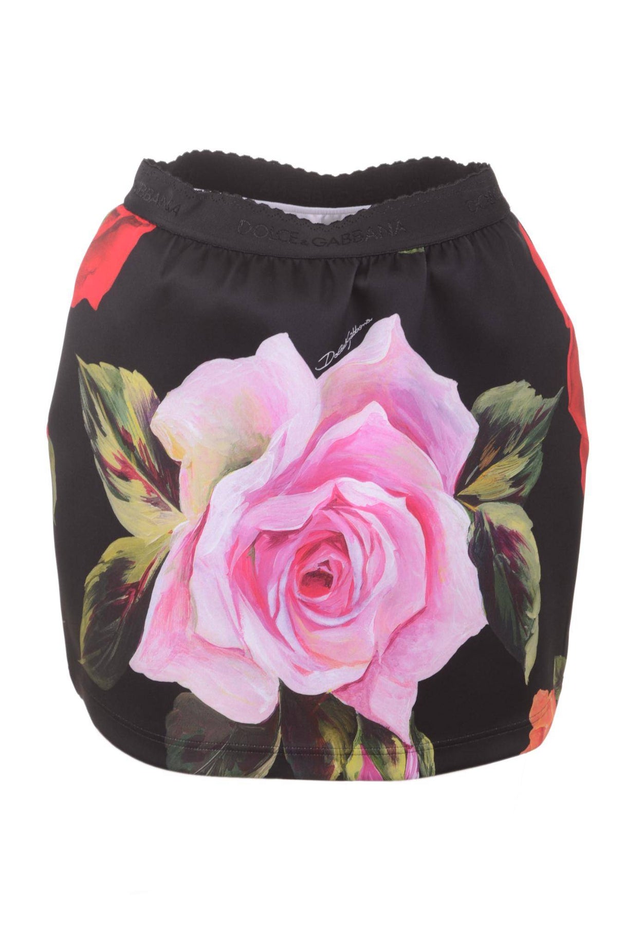 Dolce & Gabbana Women Roses Mini Skirt