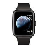 Bluetooth Smart Watch Temperature Monitor Thermometer Heart Rate Blood Pressure - Black