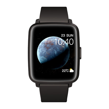 Bluetooth Smart Watch Temperature Monitor Thermometer Heart Rate Blood Pressure - Black