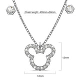 Krystal Couture Mickey Silhouette Pendant Necklace Embellished with SWAROVSKI Crystals