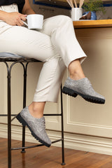 Silver Lining Frenchie Metallic Leopard
