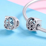 Solid 925 Sterling Silver Vintage Inspired Antique Alphabet Charm