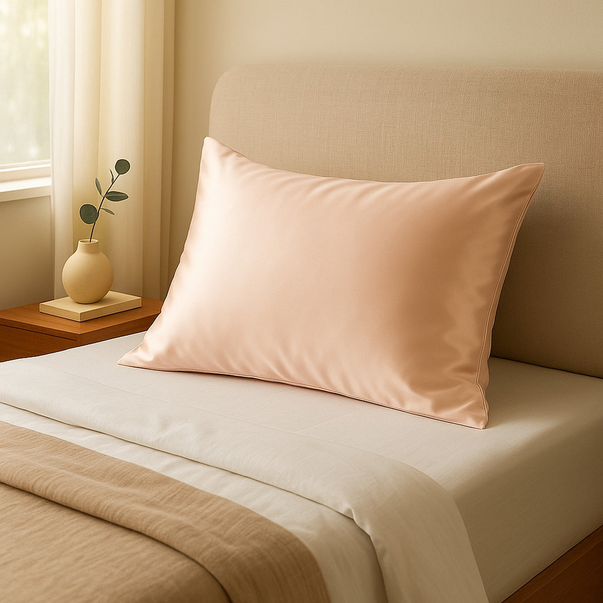 Pure Silk Pillowcase - Single Pack - Champagne Pink