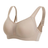 Large Bust Support Hight Impact Running Bra - Nude