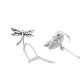 Solid 925 Signature Silver Olivia Dragonfly Stud Earrings
