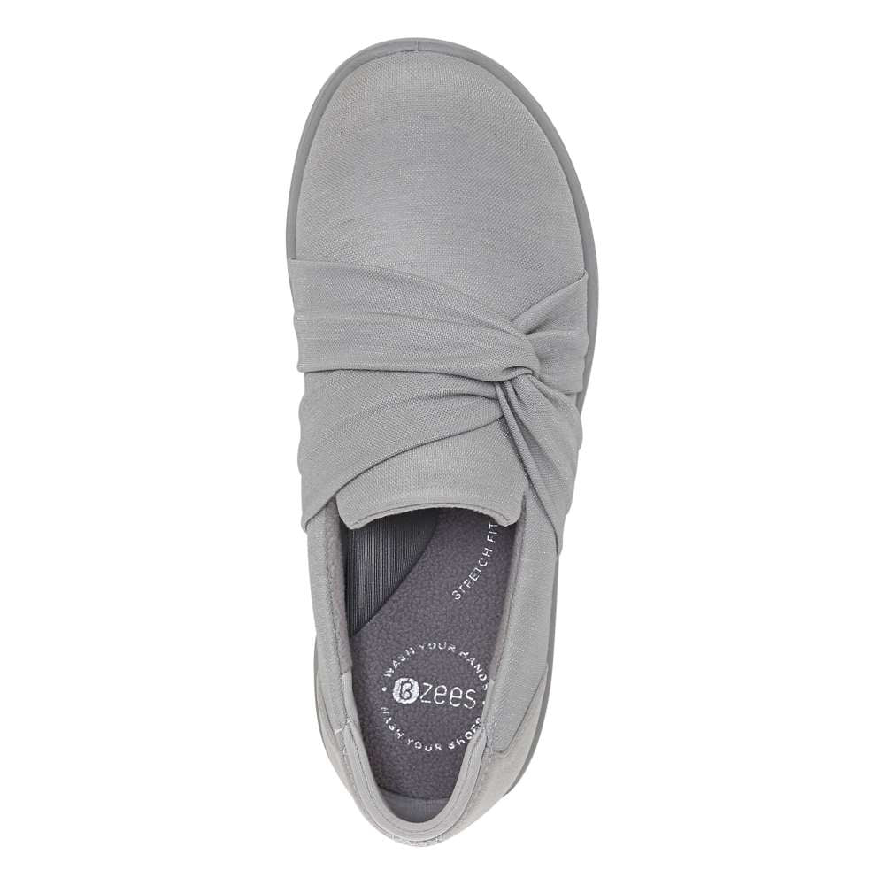 Bzees Glimmer Slip-On - Silver Smoke Shimmer