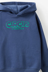 Cotton On Kids Boys Sammy Oversize Hoodie - Deep Dive/Circus Always Fun