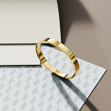 Bullion Gold Carmello Stainless Steel Bangle in Gold - 64mm