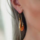 Bullion Gold Dakota Chunky Gold Hoop Earrings
