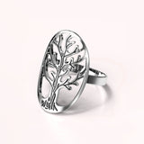 Solid 925 Sterling Silver Tree of Life Ring