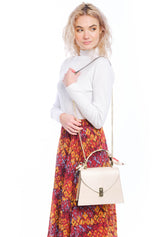 Bosccolo Handbag - Beige Croco