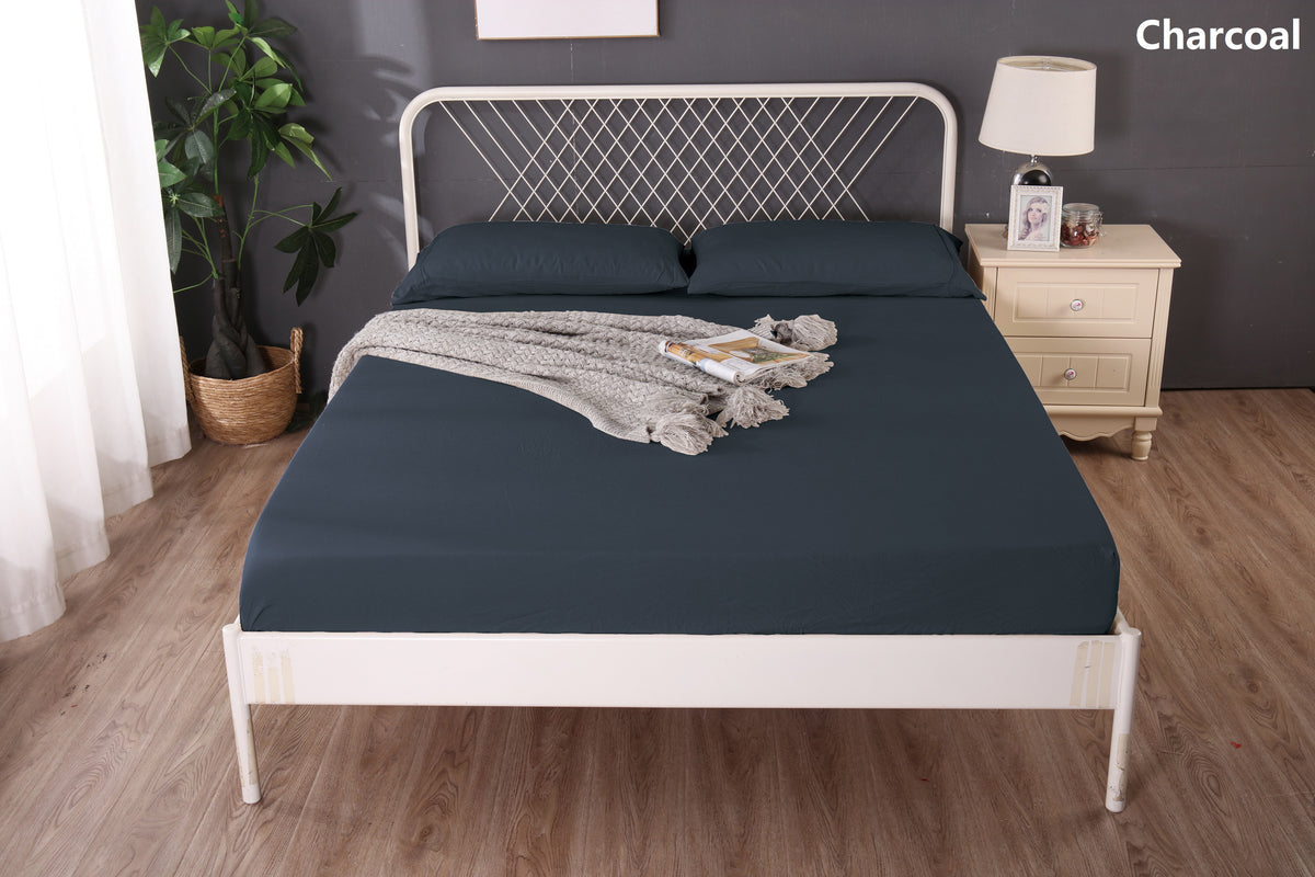 Ramesses Linen Bamboo Combo Set - Charcoal