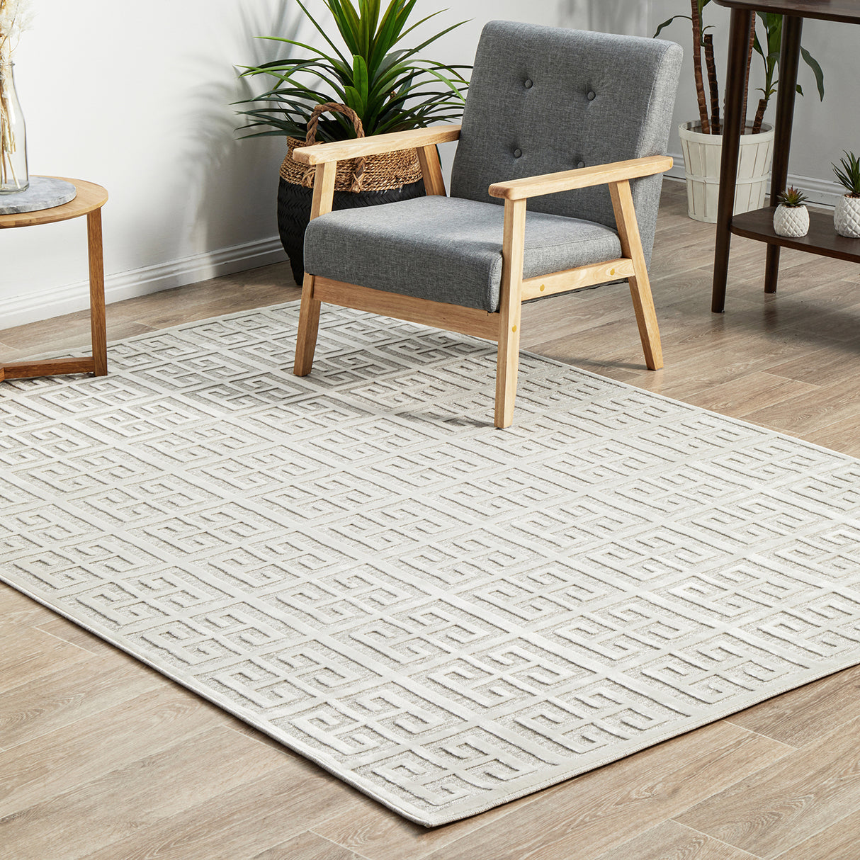 York Brenda Natural White Rug