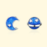 Blue Cosmos Stud earrings