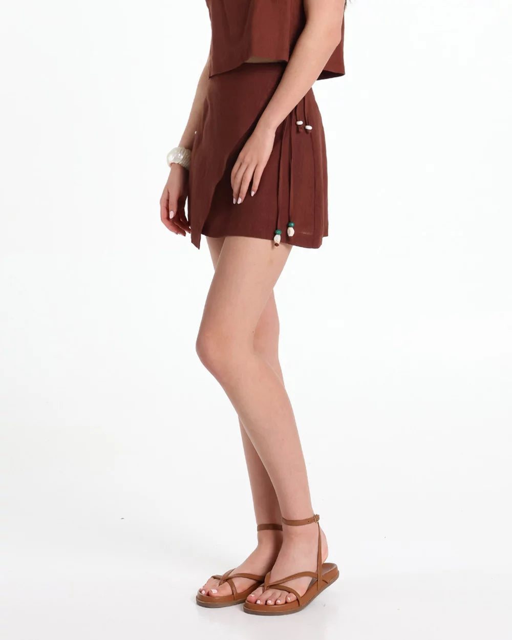 Lost In Lunar Indianna Skort - Choc
