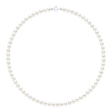 Necklace of Real Cultured Freshwater Pearls Round 5-6 mm - Natural White - Longueur 42 cm