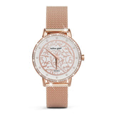 Bullion Gold Bullion Gold Elite Watch Embellished with Rhinestone - Rose Gold