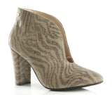 Bosccolo Womens Heel Boots Zebra - Beige