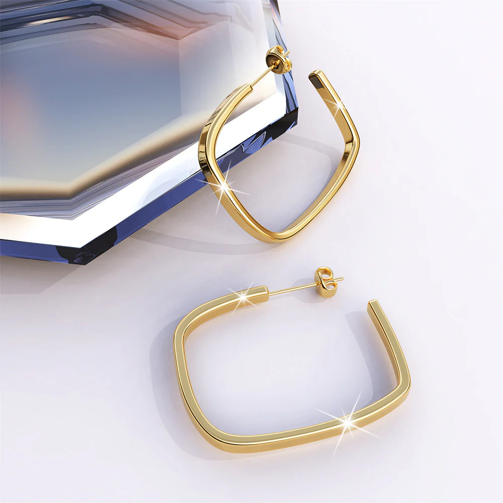 Bullion Gold Yoshi Hoop Gold Layered Earrings