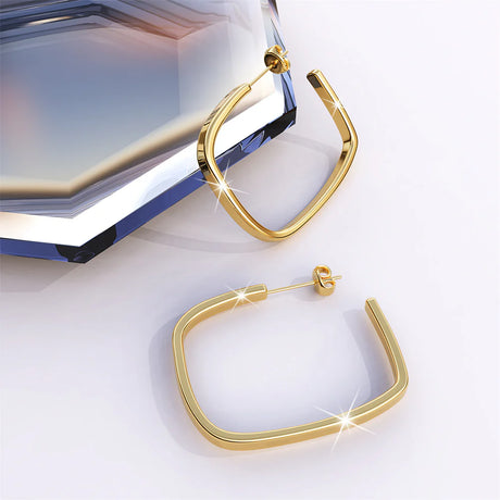 Bullion Gold Yoshi Hoop Gold Layered Earrings