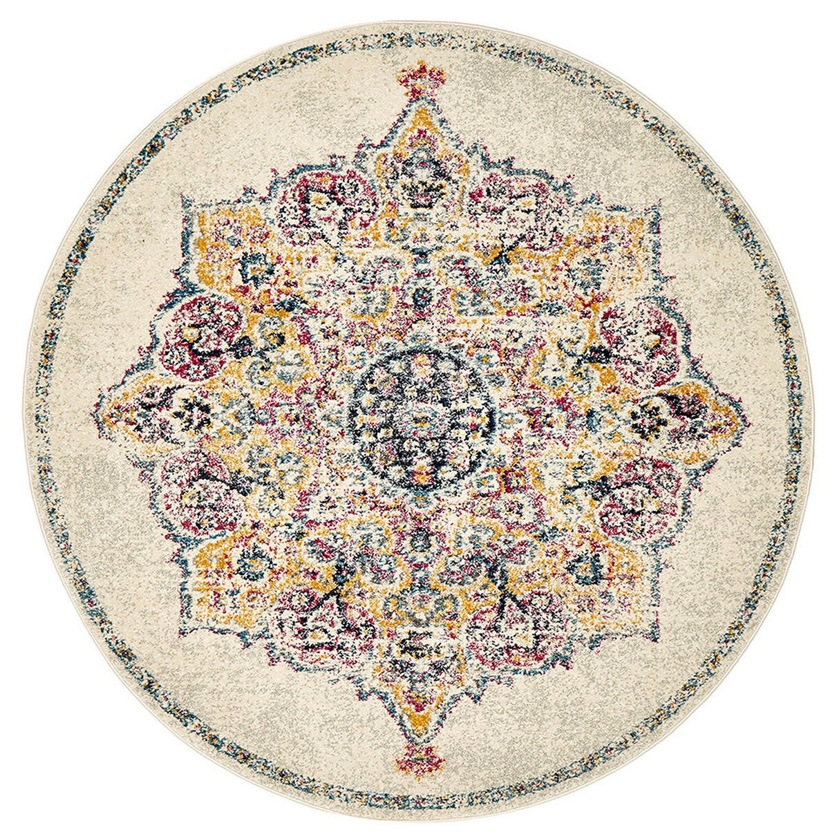 Museum 864 Bone Round Rug
